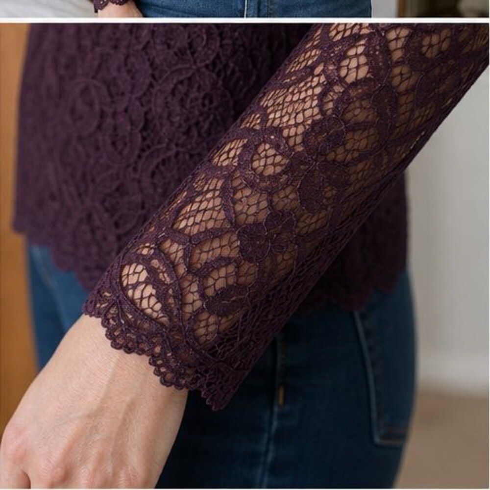 Rust Wrap Blouse - Picture 5 of 6